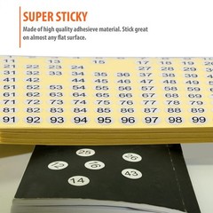 300 Round Number Stickers – 4500 Self-Adhesive Labels for Inventory & Organizati
