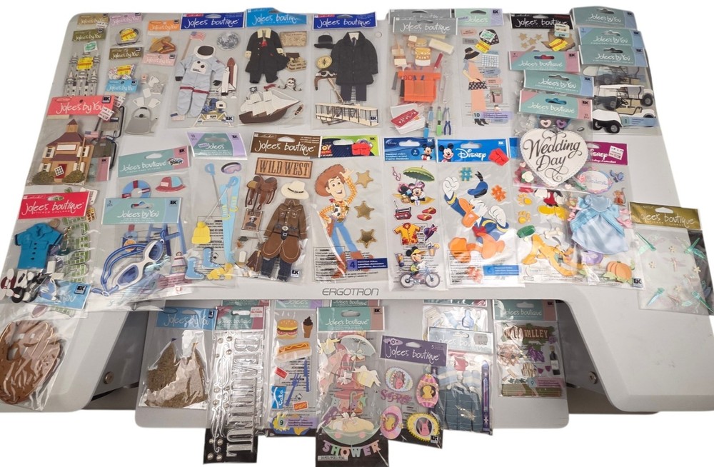 Jolee’s Boutique Scrapbook Sticker Lot 44 Packs For iustscrapping Only