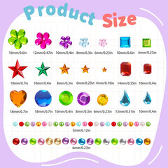 3330Pcs Gem Stickers,Rhinestone Jewel Stickers for Crafts Self Adhesive,Stick on