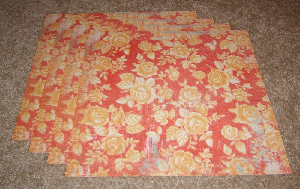 Daisy D’s Single Sided Scrapbook Paper(4)…Antique Shop Floral