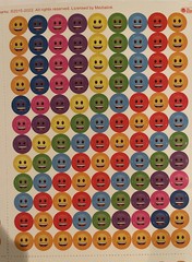 432 Emoji Sticker Smiley Face Classroom Reward Self-Adhesive Round stickers