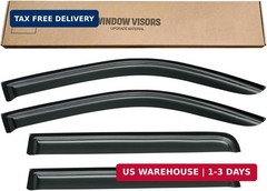Window Visors Rain Guards for 2005-2021 Nissan Frontier Crew Cab, Window Vent Wi