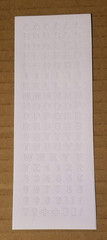 4X Very Small 5Mm White Letter Alphabet Stickers and Numbers for Scrapbooking