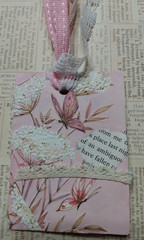 Six OOAK Junk Journal Double Sided Hang Tags Ephemera Scrapbooking VTG Handmade