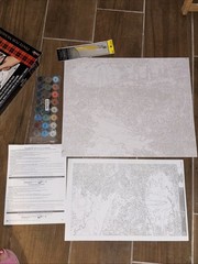 Paint by Number Set, Lakeside Cabin Painting, Plaid 21690, Teen/Adult Painting