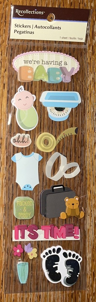 RARE RECOLLECTIONS Were Having A Baby Its Time Bag Scale Foot Prints Measurement