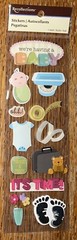 RARE RECOLLECTIONS Were Having A Baby Its Time Bag Scale Foot Prints Measurement
