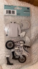Rare!! Jolee’s Boutique Dimensional Stickers DIRT BIKING EK Success MOTOCROSS