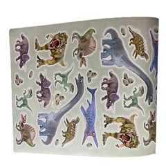 Dinosaur Fun Cartoon Sticker Sheets for Scrapbooking Crafts Decorative Hobbies