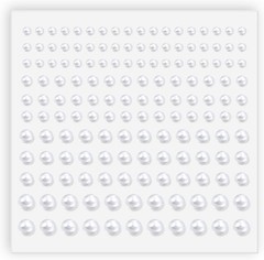 Pearl Stickers Self Adhesive Hair Pearls Gem White Jewel Sticker for Making H…
