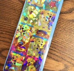 A Lisa Frank Crystal Stickers Adorable Puppies NIP Sealed Rare P657