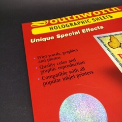 Southworth Holographic Sheets 10 Sheets Inkjet Printer 8.5″X11 Full Sheet