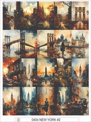 NEW YORK #2 – COMPLETE SHEET OF 20 STICKERS