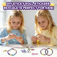 Creative Sticky Rolls Bracelet Making Kit for –150 Reusable Stickers,DIY Surp…
