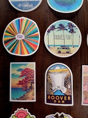 STICKERS x 12 Inspiration Affirmation Travel Adventure Journal 23Z2