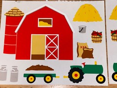 Mrs. Grossman’s Sticker Lot Vintage Barn Tractor 1993 4 Mods Sheets