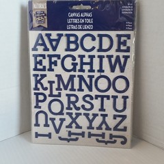 Cork and Canvas Alphas Alphabet Scrapbooking Stickers by Little Yellow Bicycle