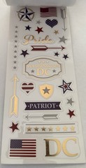 Paper House Clear Cut WASHINGTON D. C. themed sticker set~139 pcs. BNIP Nice!