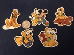 Disney Stickers – Disney Pluto Lot of 5 Stickers.