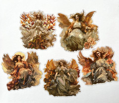 Angel Holographic Stickers Scrapbooking Planner Journal Card Making