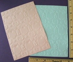 5 BABY SHOWER EMBOSSED CARD FRONTS paper embellishment card making