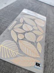 Sticko Stickers – Vellum Leaves Brown & Orange Scrapbooking RETIRED NEW #28