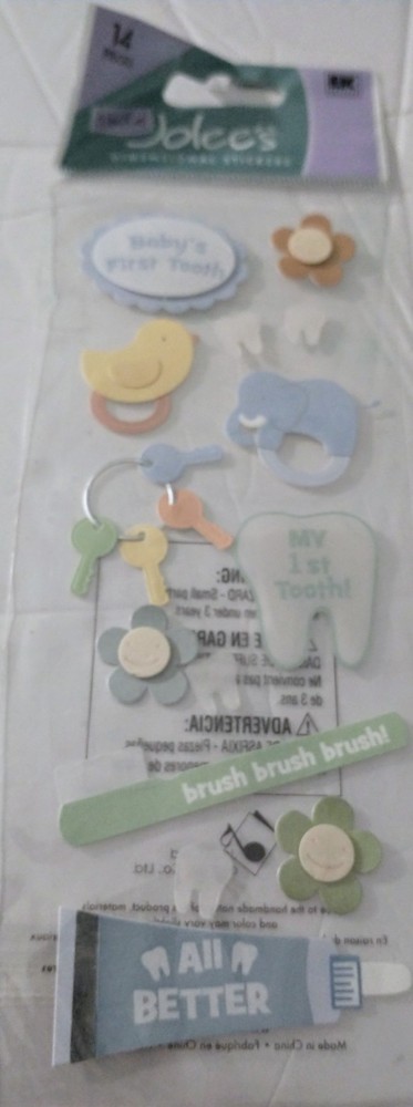 Jolee’s Baby’s First Tooth Scrapbooking Stickers