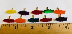 10 – Christmas Lights Brads Asst. Colors – New
