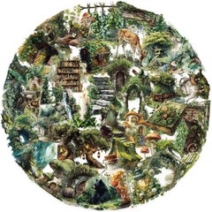 50PCS Forest PET Transparent Stickers Waterproof Scrapbook Journal Laptop Decals