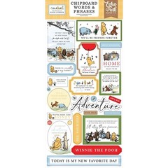 Echo Park Chipboard The House At Pooh Corner Word & Phrases