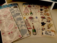 FRANCES MEYER Wedding Theme Stickers Lot Of 4 Pkgs Vtg NIP