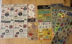 Scrapbook Stickers Food Brunch Breakfast Kitchen Cooking Lot