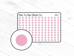 1050-1~~Light Pink Tiny Dots Planner Stickers.