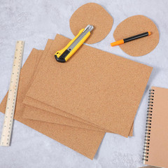 5 Pack Thin Cork Sheets 1Mm Adhesive Cork Sticker Coasters 11.8X8.3In Thick
