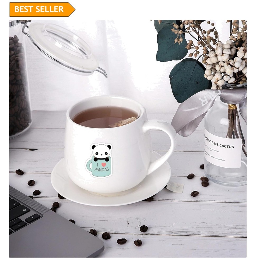 Adorable 60PCS Panda Vinyl Stickers – Cute Cartoon Decals for Personalization
