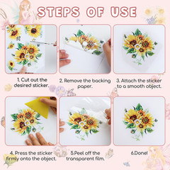 Fairy Rub on Transfers for Crafts and Furniture,Transfer Decals Stickers with El
