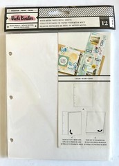 Vicki Boutin Mixed Media Refill Sheets 12pcs 3 Designs Binder Planner Journaling