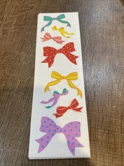 Mrs. Grossman’s Stickers 1 Strip Ribbon Bows VTG 1991 Retired