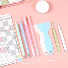 Doraking Scrapbooking Tool Set Glue Pen Ceramic Cutter Tweezers Shovel Crafting