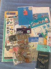 Travel Passport Beach Sun – Assorted Scrapbook Supplies/Stickers
