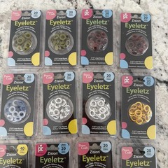 New lot 17 Provo Craft Eyeletz variety sizes and colors Round more 500 pieces