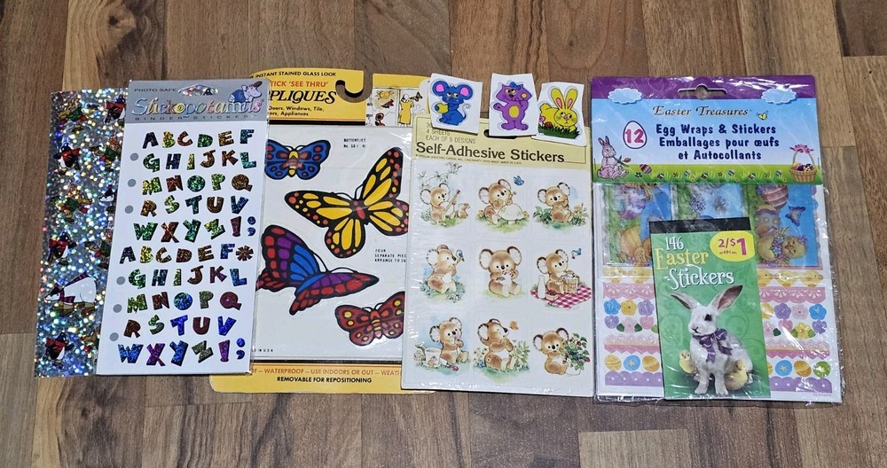 Lot Of Vintage Kuala Polar Bears 3 Google Eye Puffy And Stickopotamus Stickers