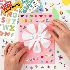 4000 Pcs+ Letter Stickers, 52 Sheets Alphabet Stickers Self-Adhesive Colorful