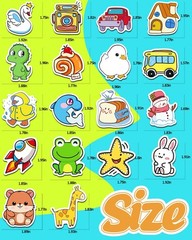 600 Pcs Cute Stickers for Kids, Water Bottle Stickers for Teens, Kawaii Vinyl…