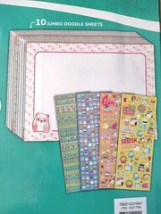 Squishmallows 1000+ Sticker Sheet (23″ x 15″) AND 10 Jumbo Doodle Sheets 20×15″