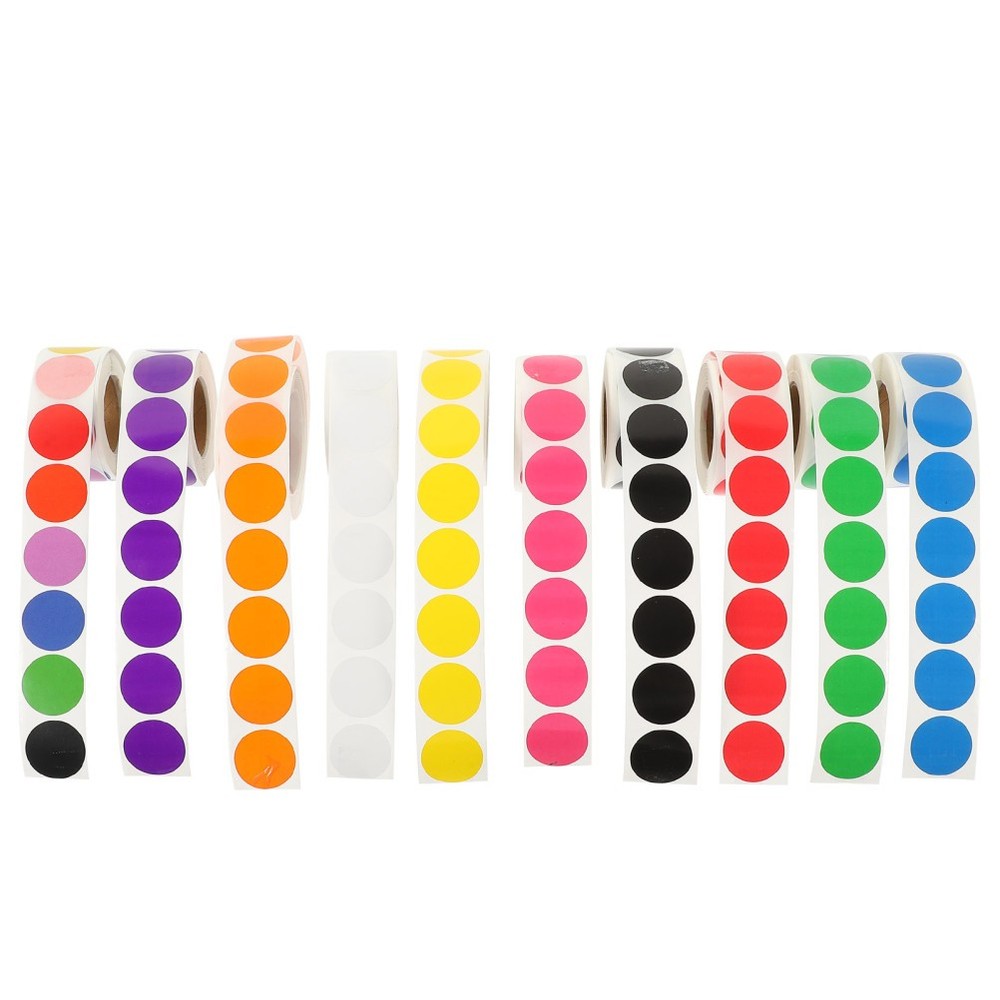 Color Coding Stickers Small Round Adhesive Dots for Home Storage and Decoration