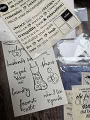 Huge Lot of Scrapbook Crafting Black White Words Letters Numbers Phrases Kit