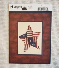 Daisy D’s Paper Co. 2002 Page Topper Die Cut Title ~ #3256 Frames Liberty Star