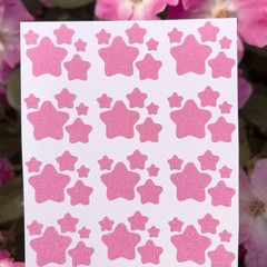 Glitter Star Sticker Sheet! – 0.25 to 0.75 inch