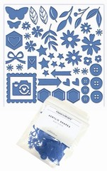 CTMH Embellishments Acrylic SHAPES BLUE Z7019 New Acrylic Shapes